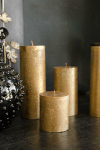 rockettstgeorge-Metallic-Gold-Shimmer-Pillar-Candle-Small-lores-2